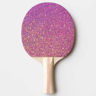 Girly Pink Glitter Pattern Ping-Pong Paddle