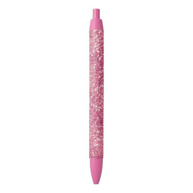 Girly Pink Glitter Sparkle Glitz        Pen (Front Vertical)