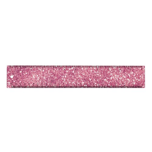 Girly Pink Glitter Sparkle Glitz    Ruler