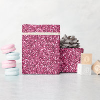 Blush Pink Glitter Wrapping Paper