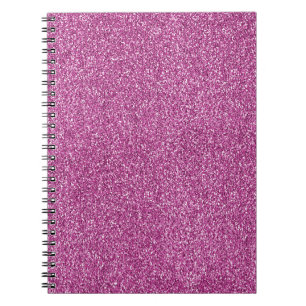 Girly Pink Glitz Glitter Notebook