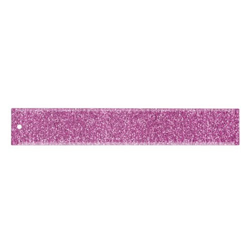 Girly Pink Glitz Glitter       Ruler