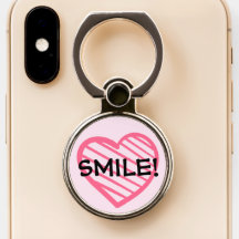 Girly Pink Heart Stripes
