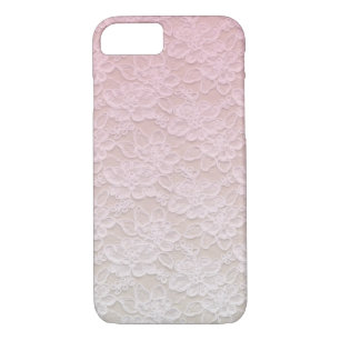 Girly PInk Lacey Pattern iPhone 7 case