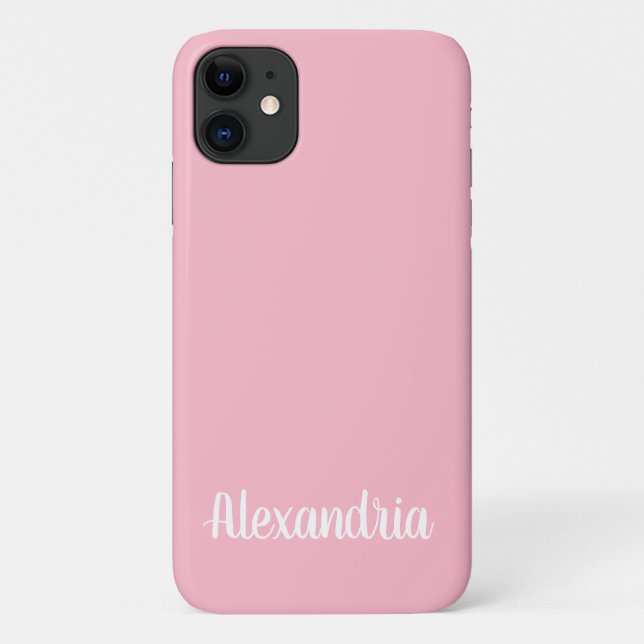 Girly PINK LEMONADE Solid Color Case-Mate iPhone Case (Back)
