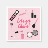 Girly Pink Makeup Glamour Birthday