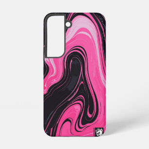 Girly Pink Marble Samsung Galaxy S22 Case