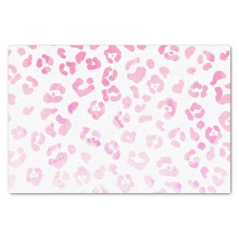 Girly Pink Modern Watercolor Animal Print Tissue Paper by pink_water at Zazzle