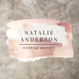 Girly Pink Modern Watercolour Branding Sign Floor Decals