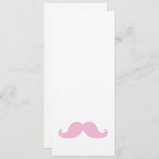 Girly Pink Mustache (Front/Back)