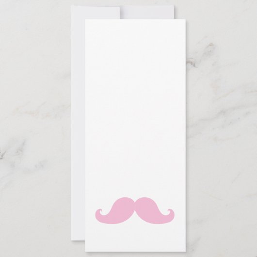 Girly Pink Mustache (Front)