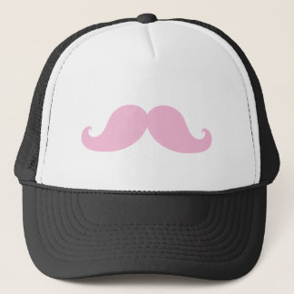 Girly Pink Mustache Trucker Hat