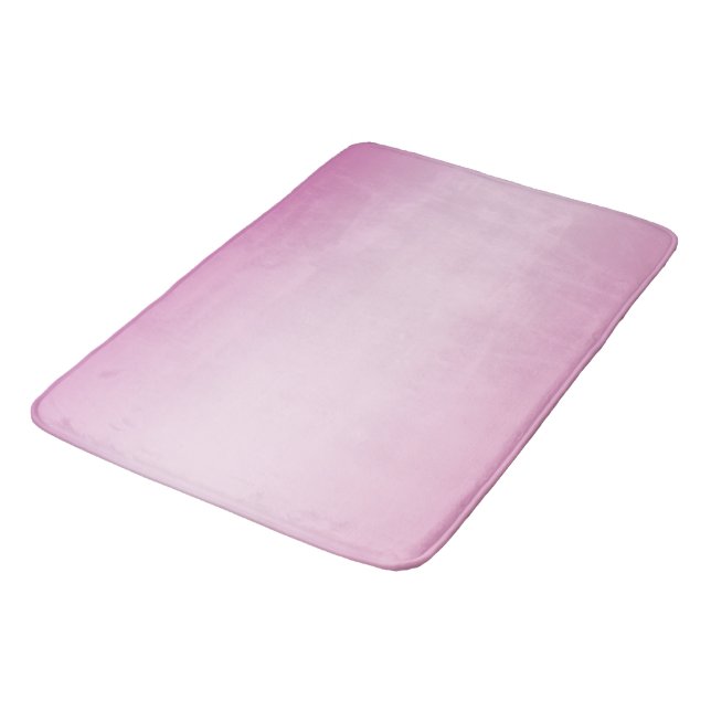 Girly Pink Ombre Bath Mat (Angled)