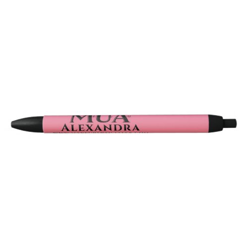Girly Pink Ombre MUA Makeup Black Ink Pen