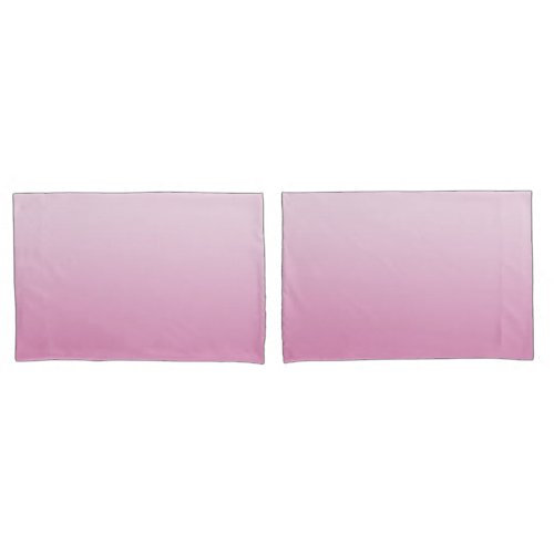 Girly Pink Ombre Pillow Case