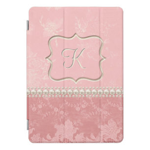 Girly Pink & Pearls & Lace iPad Pro Cover