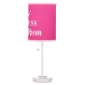 Girly pink princess lamp for cute girl's bedroom (Right)