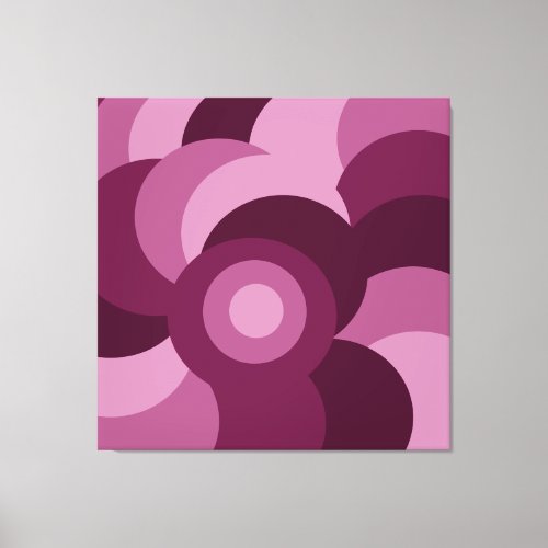 girly pink purple pattern canvas print
