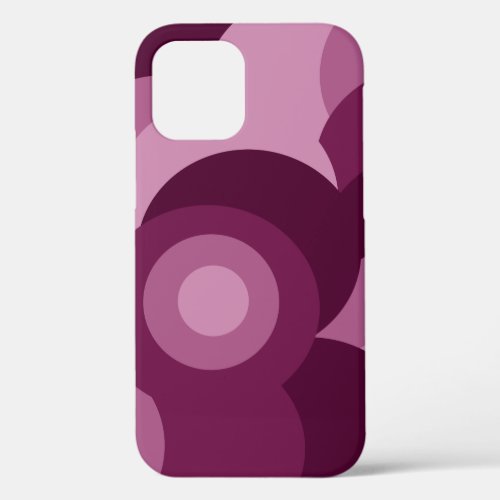 girly pink purple pattern  iPhone 12 case