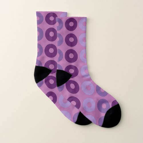 girly pink purple pattern socks