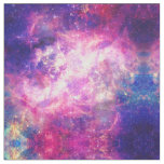 Girly Pink Purple Space Nebula Galaxy Fabric