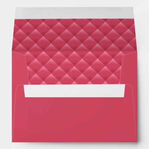 Girly Pink Quilted Modern Wedding Envelope