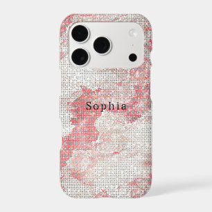 Girly Pink Red Cream Sparkle   iPhone 17 Pro Case