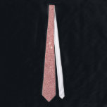 Girly Pink Rose Gold Chic Faux Glitter Pattern Neck Tie<br><div class="desc">Transform your style with this trendy design. It features a faux printed girly and modern pink rose gold glitter pattern, print that will add some panache and fashionable flair to your personal inventory of accessories and fashion products, or if this design exemplifies a friend or family it would make a...</div>
