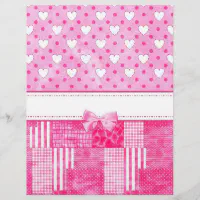 Girly Pink Scrapbook Paper