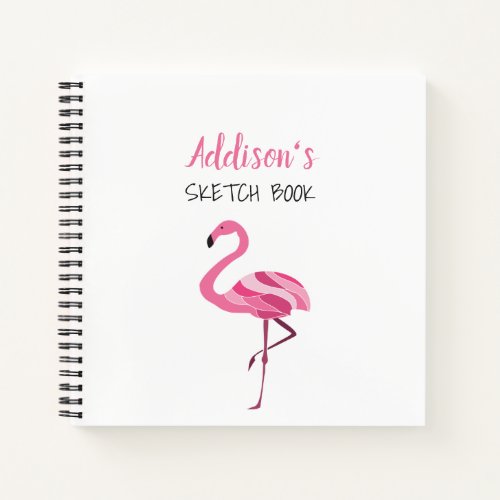 Girly Pink Sketchbook Notebook