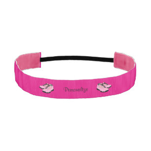 Girly Pink Sneakers Athletic Headband