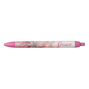 Girly Pink Sparkle Office School Writing  Pen