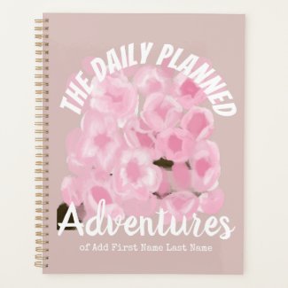 Girly Pink Spring Custom Name Sakura Blossoms