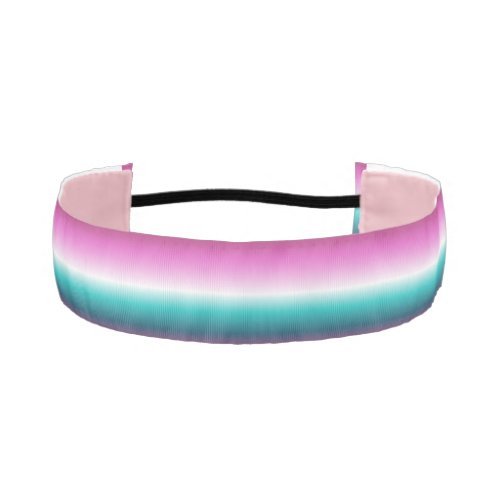 girly pink turquoise teal aqua ombre mermaid athletic headband