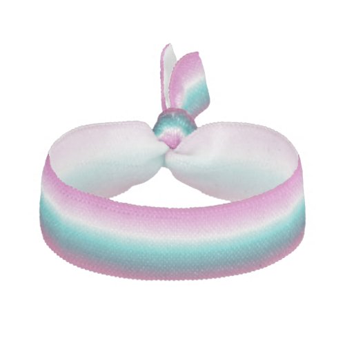 girly pink turquoise teal aqua ombre mermaid elastic hair tie