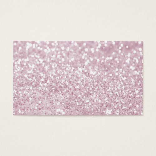 Girly Pink White Abstract Glitter Photo Print Business Card