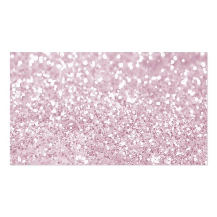 Girly Pink White Abstract Glitter Photo Print Business Card