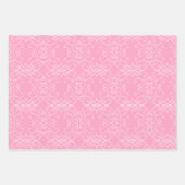 Girly Pink Wrapping Paper Flat Sheet Set of 3 (Front 2)