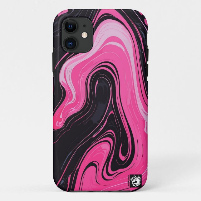 Girly Pinky Marble Case-Mate iPhone Case (Back)