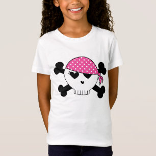 Girly Pirate Skull T-Shirt