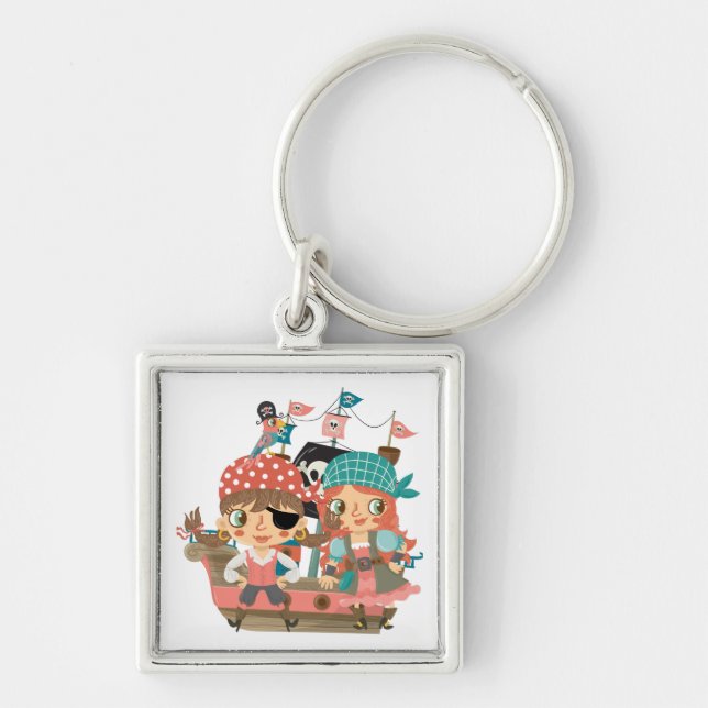 Girly Pirates Keychain (Front)