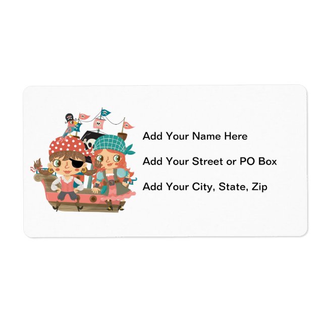Girly Pirates Label (Front)