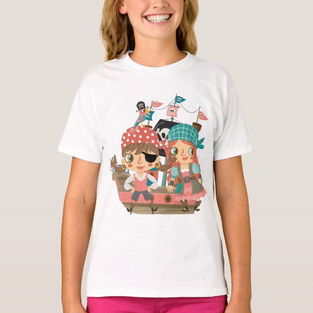 Girly Pirates T-Shirt (Front)