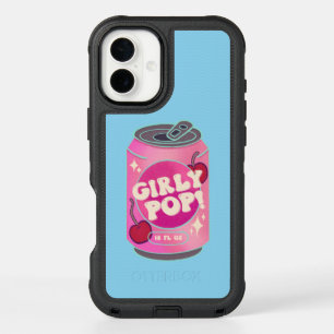 Girly Pop Cherry Soda Can Retro Y2K Pink iPhone 16 Plus Case