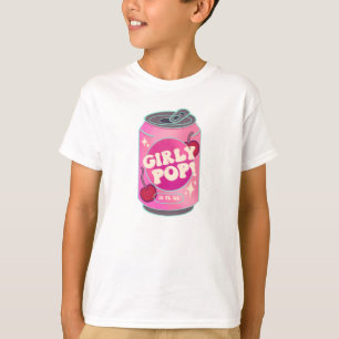 Girly Pop Cherry Soda Can Retro Y2K Pink T-Shirt