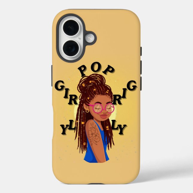 Girly pop locs phone case (Back)