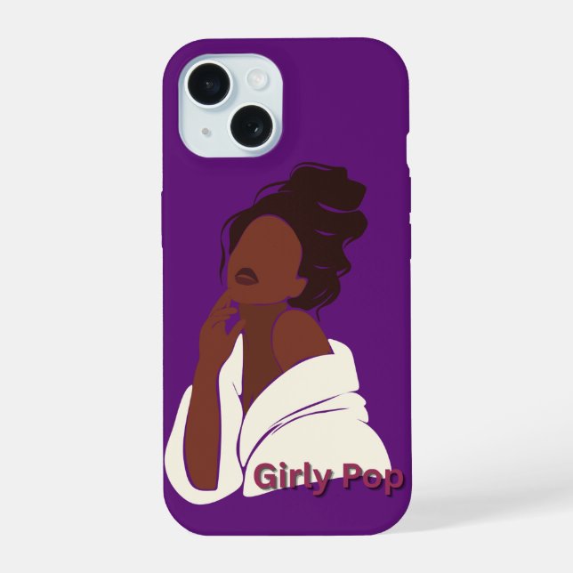 Girly pop phone case iphone 15 (Back)
