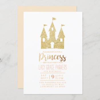 Girly Princess Birthday | Themed Party Invitation by RedefinedDesigns at Zazzle