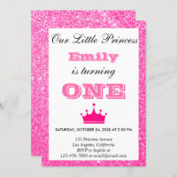 Glamorous Pink Sparkle, Save the Date Stickers