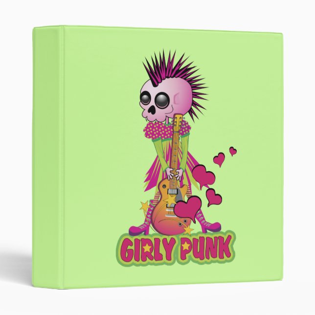 Girly Punk Rocker Binder (Front/Spine)